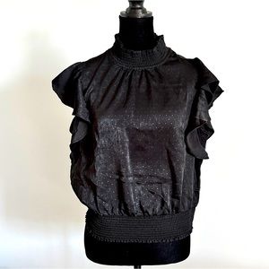 NWT Nordstrom Pleione ruffle sleeve blouse size L